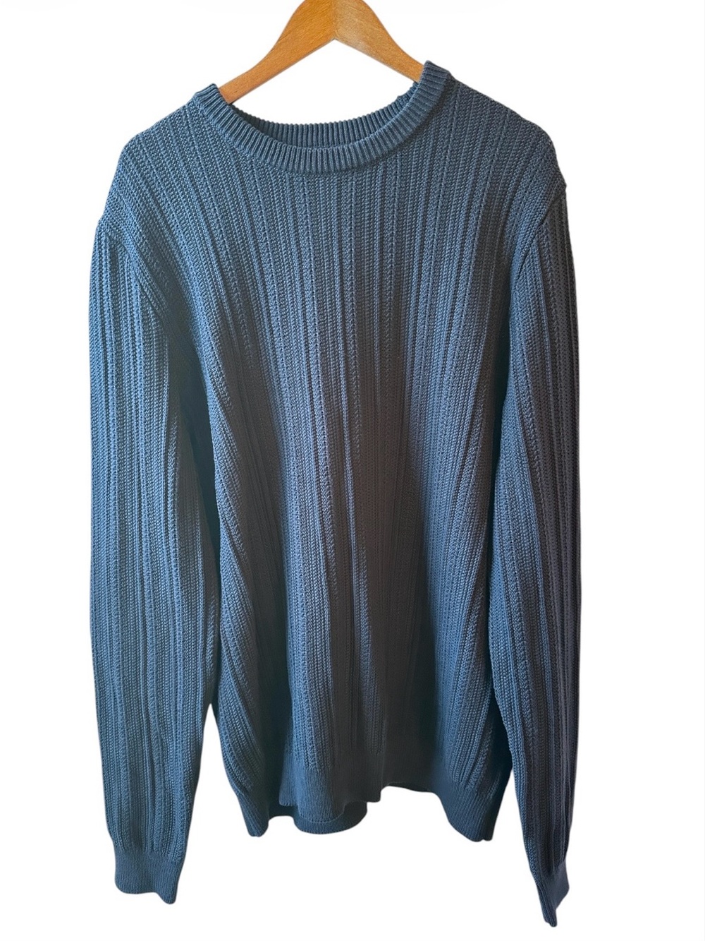 Free Assembly Men's Long Sleeve Crewneck Textured Sweater